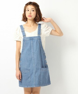 スラブデニムジャンスカ