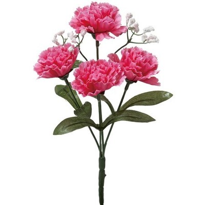 【造花】カスミ付カーネーションブッシュ ビューティー