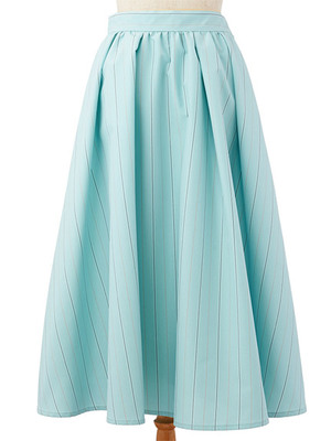 ストライプタックギャザースカート/Supreme.La.La.