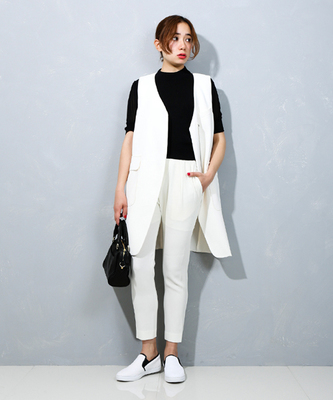 センタータックジョーゼットパンツ