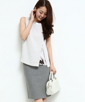 アシンメトリーカシュクールブラウス