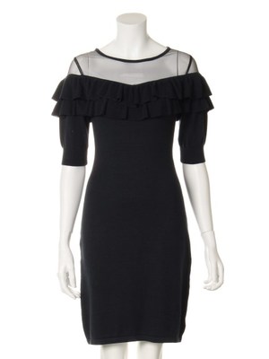 Lily Brown (リリーブラウン) フリルニットワンピース