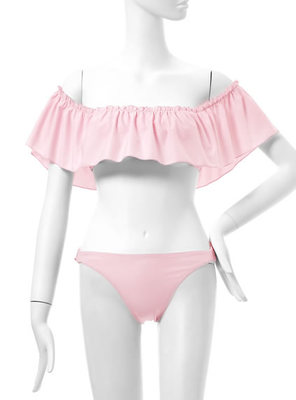 GRL グレイル オフショルフリルビキニ