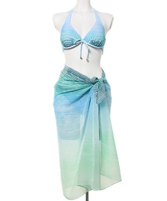 Heat Map ランダムスクエアホルターワイヤービキニ