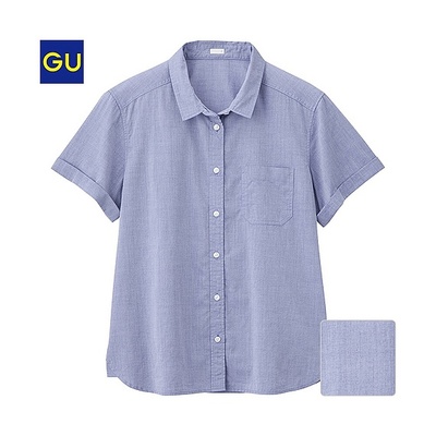 ロールアップシャツ(半袖)