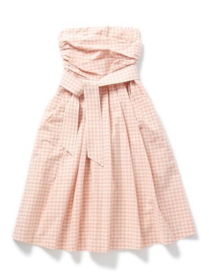 DRWCYS 紗栄子コラボ・ギンガムチェック ベアワンピース