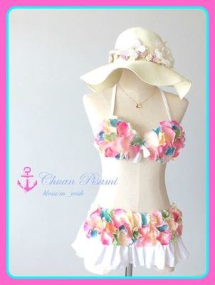 タイ発日本未入荷☆チュアンピサマイ ピンクmixカラースカート