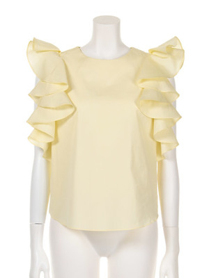 ラッフルスリーブブラウス