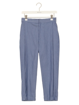 ストライプワイドタックパンツ