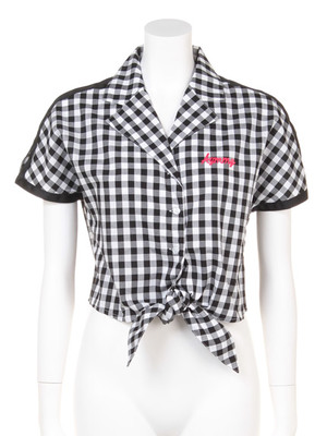 Aymmy in the batty girls (エイミー インザ バッティー ガール) BOWLギンガムレトロシャツ