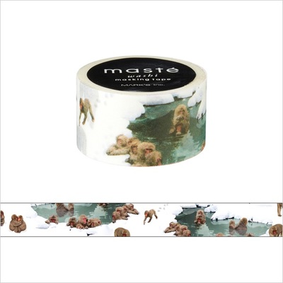 【直営店限定・NEW！】マスキングテープ・マルチ/マステ/トラベル/温泉とサル