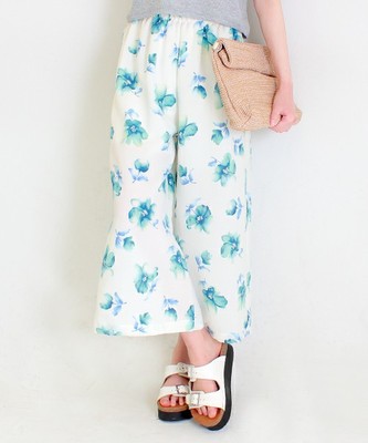 ANAP/アナップ CHILLE 花柄ワイドパンツ