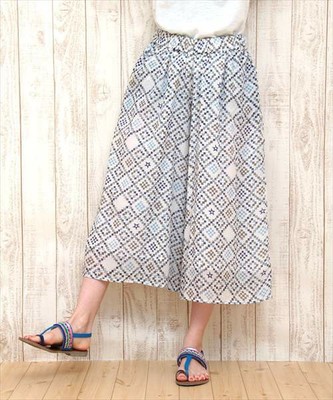 【kapuwa×チチカカ】タイルパンツ