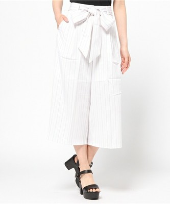 Heather / ウエストリボンガウチョパンツ