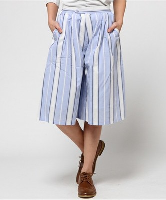 ANAP/アナップ SETTIMISSIMO マルチストライプタックガウチョパンツ