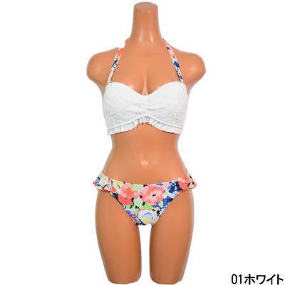 三愛水着:fancyflower×nostalgic flower ワイヤーバンドゥビキニ