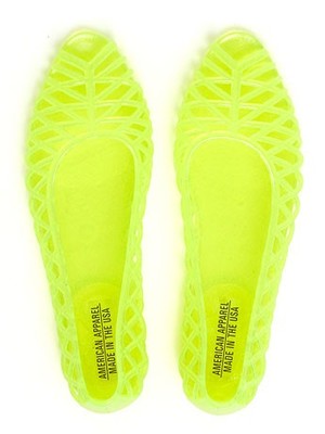 Flat Lattice Jelly Sandal