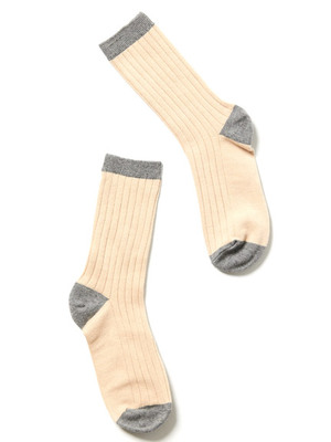 バイカラーソックス