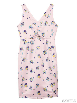 花柄マットサテンOP