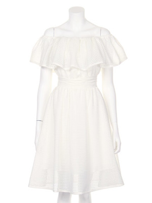 オフショルパフワンピース