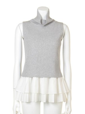 フリルタートルプルオーバー