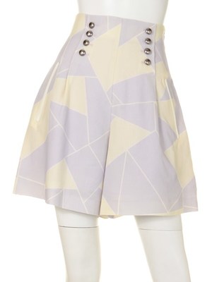 ジオメトリックセットアップショートパンツ