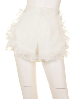 オーガンジープリーツスカショートパンツ