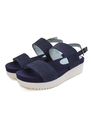 ミディアムプラットフォームWストラップサンダル