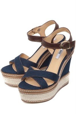 レザー×ジュートソールクロスストラップサンダル