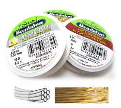 ナイロンコートワイヤー/ビーダロン（ゴールド）（7本ヨリ）（0.46mm×9メートル）