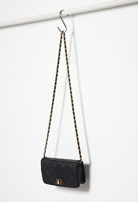 キルティングフェイクレザーショルダーバッグ