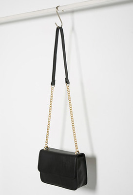 ストラクチャードフラップトップショルダーバッグ