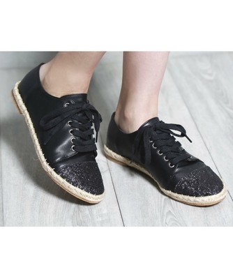 【SELECTED FOR PLAIN CLOTHING】メタリック切替レザースニーカー