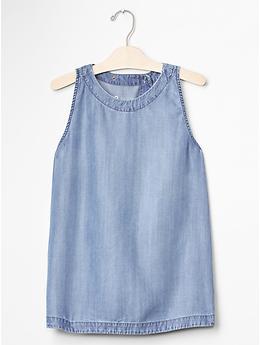 1969 Tencel® denim tulip-back tank