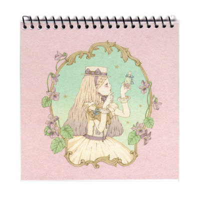 ミニノート［菫と星のお砂糖漬け］