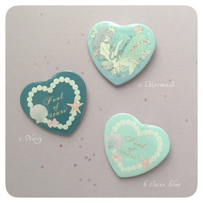 ハートカンバッジ［Pool of tears］