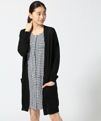 【今季マスト!】12Gテンセルコットンショールロングカーディガン 564078