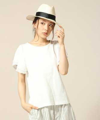 コットンソデシフォンプルオーバーショートスリーブ 566576