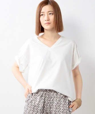 UAW C ソリッド Vネック Tシャツ