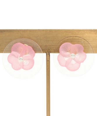 フロストフラワー パールキャッチピアス