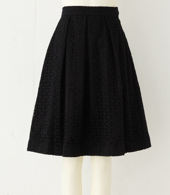 リップルレースジャストウェストスカート