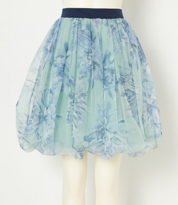 バルーンフラワーチュールスカート