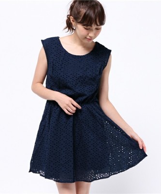 mysty woman カットドビーレースワンピース