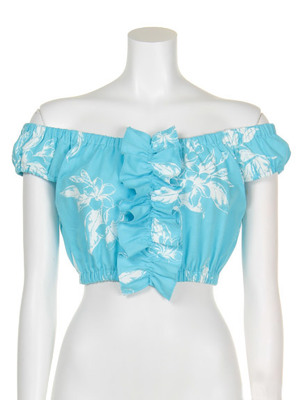 フラワーオフショルトップス