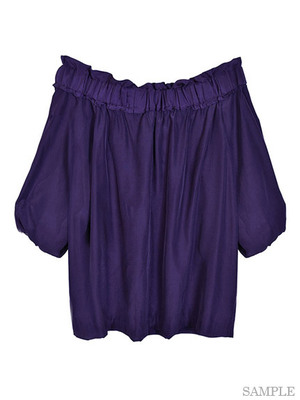 オフショルダーギャザーTOPS