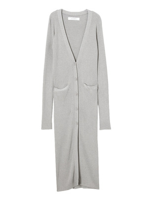 タイトロングニットカーディガン