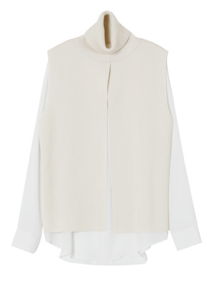 スリットレイヤードプルオーバー