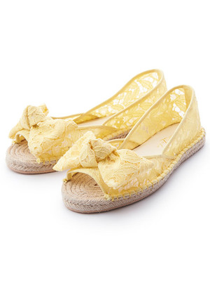 レースエスパドリーユシューズ