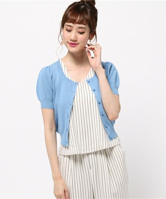 シモンメッシュ ニットカーディガン