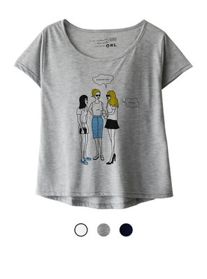 ガールズイラストTシャツ